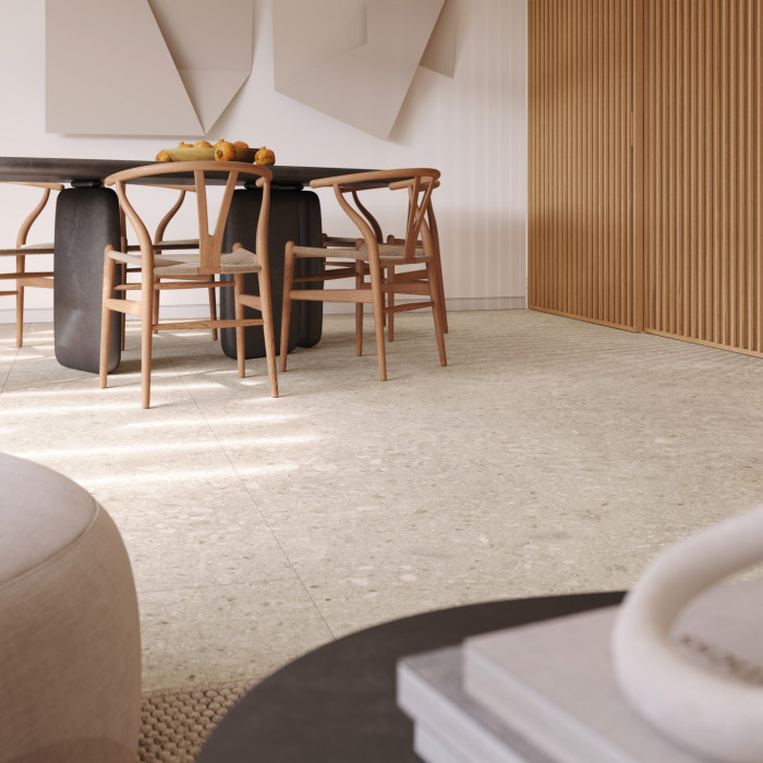 Interiérové dlaždice ze série RAVE v odstínu malt od značky RAKO