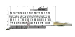 Novostavba II. Interní kliniky a geriatri v Olomouci, ohled SV, Adam Rujbr Architects