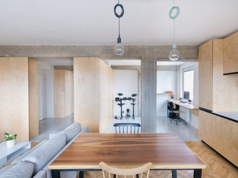 Byt s betonovou konstrukcí, Komon Architekti / Martin Gaberle