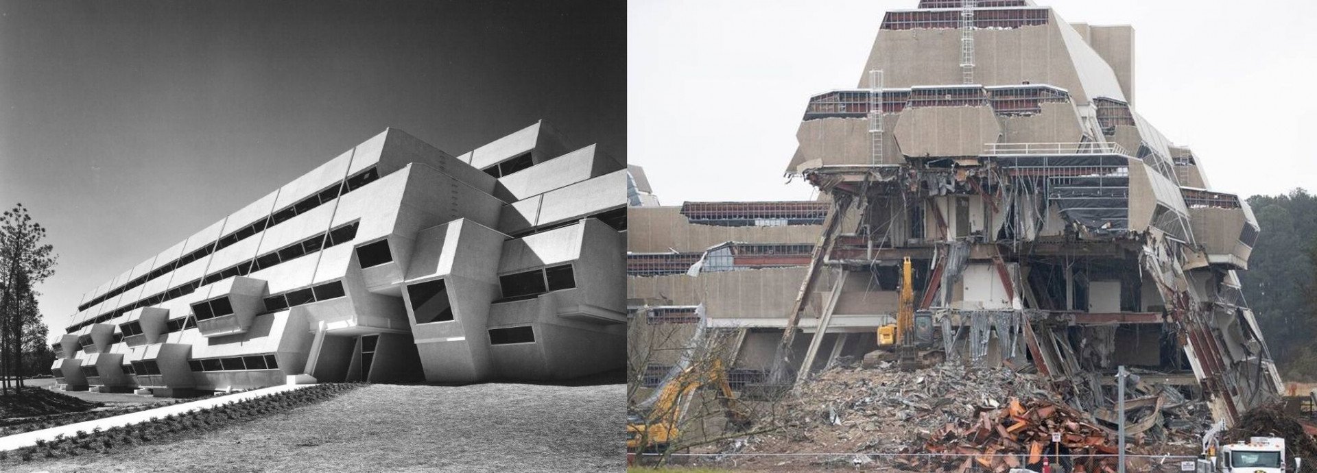 V lednu začala demolice futuristické budovy amerického architekta Paula Rudolpha.