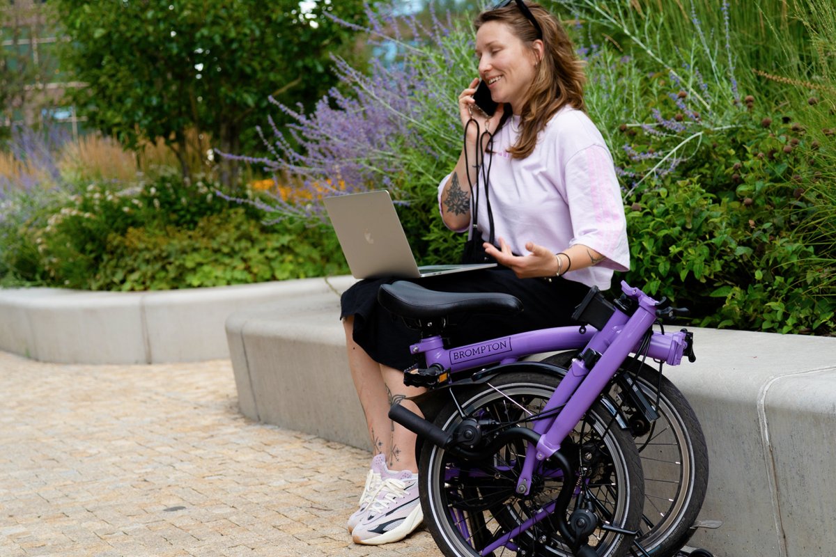 Brno na skládacím kole Brompton