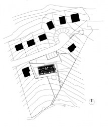 Víkendový dům s výhledem, Benetti Grigolo Architetti, situace