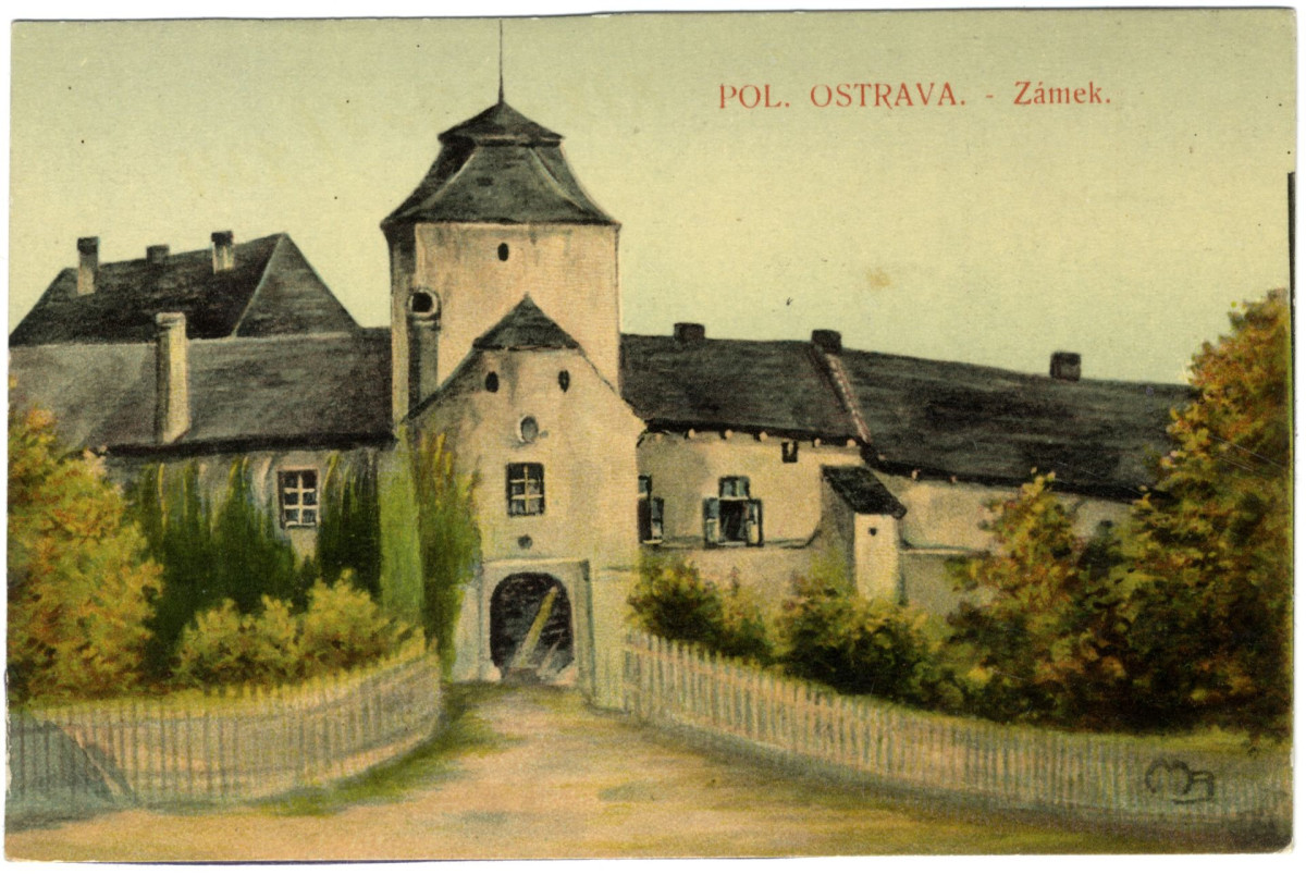 Slezkoostrvaský hrad historická fotografie