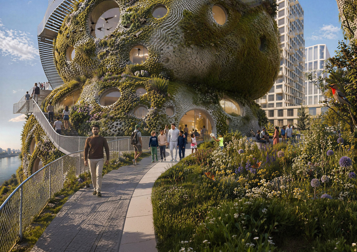 Rotterdam Rocks čili rotterdamské skály, stavba budoucnosti od ateliéru MVRDV