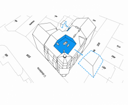 Uhlík architekti, Činžovní dům Letná, schéma – foto