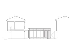 Přístavba rodinného domu v Londýně, Artefact: Řez