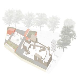 Garden Museum, axonometrie, Dow Jones Architects,