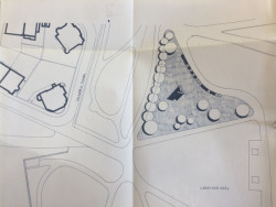 Zákres výdechu Zdeňka Sýkory u Letenských sadů