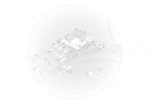 Základní škola Amos pro Psáry a Dolní Jirčany, SOA architekti, axonometrie