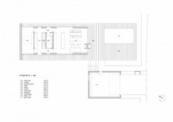 RD Hrabyně II., Atelier38‌ / Tomáš Bindr, Pavlína Harazimová, půdorys 1NP