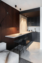 Díky rozdělení na zóny je ale funkční a najde se v něm soukromí. (Apartmán v Jizerských horách, MAVA ARCHI)