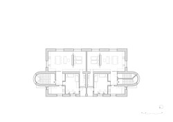 Půdorys 3.NP (Rekonstrukce a přístavba k vile v Praze-Vinohradech, PAPUNDEKL ARCHITEKTI)