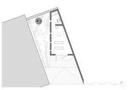 Půdorys (Kaple v Praze-Záběhlicích; JIRSA – ARCHITEKTI)