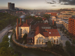 Nový bytový komplex navazuje na bývalý pivovar.