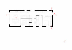 Rodinný dům v Dubči, půdorys 1np, Mooza architecture