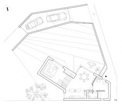 Dům pro bráchu, půdorys 1NP, Ateliér 111 architekti