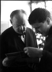 Hans Scharoun a Vladimír Šlapeta, 1967