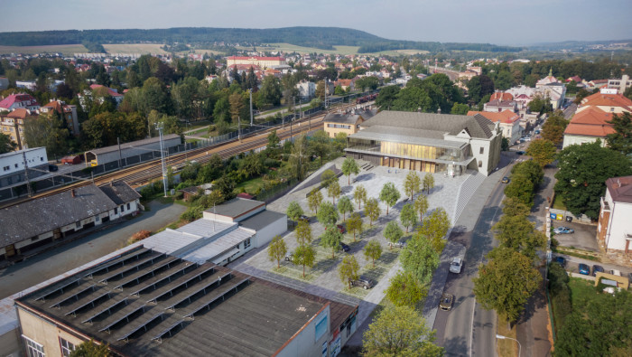 Revitalizace areálu Sokolovny v Rokycanech, Rusina Frei architekti / Martin Rusina, Martin Frei, Gabriela Sládečková, vizualizace