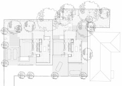 Alison Brooks Architects, Herringbone Houses, 1.NP, výkres