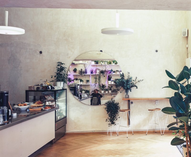 Urban Café, Praha, 2017, spolupráce Anna Mikulenková
