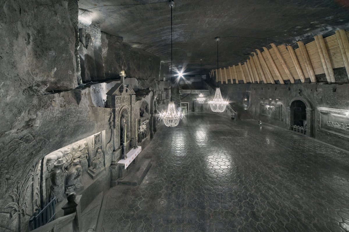 Podzemní prostory solného dolu Wieliczka
