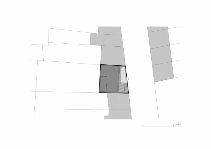 Rodinný dům Košinova v Brně, Mimosa architekti, situace
