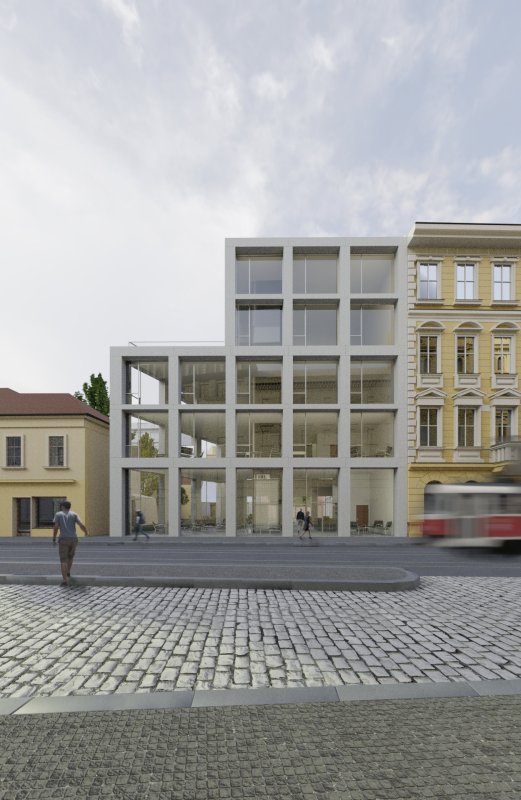 Jindřišská - Růžová, Daniel Krupka. Zdroj: Fakulta architektury ČVUT
