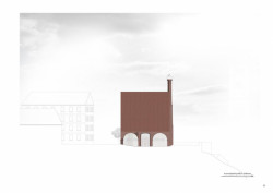 Jiří Lukáš, Centrum Jablonného v Podještědí, kostel/knihovna, pohled SZ – foto