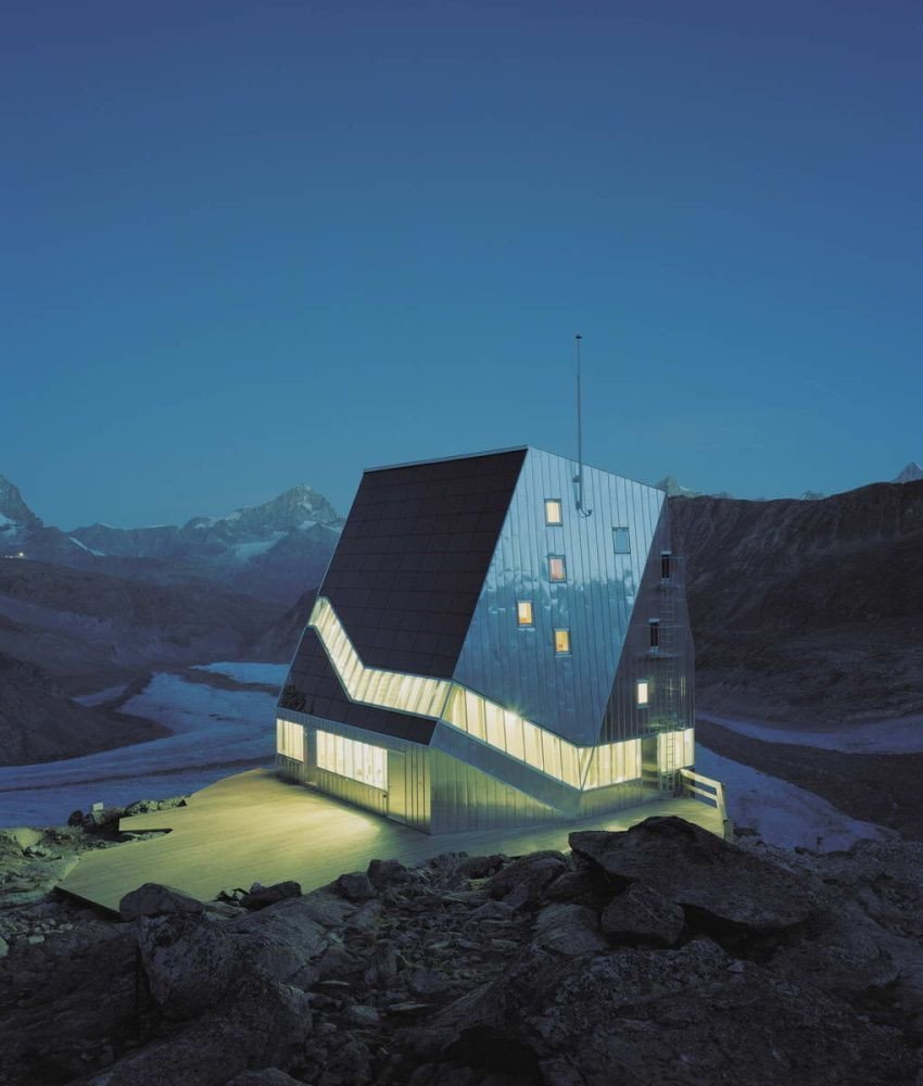 Horská chata Monte Rosa, Švýcarsko - foto