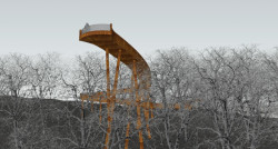 Peter Gál, Peter Vranka, Márius Žitňanský a Vladimír Šimkovič, Vyhliadková veža na Dubni // odměna bez určení pořadí – foto