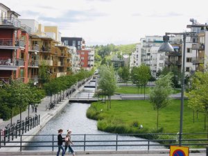Stockholm green district hammarby sjostad, Design for health.