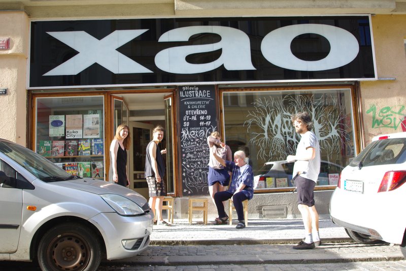Xao, knihkupectví a galerie. Zdroj: PechaKucha Night Prague 