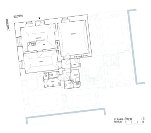 skutek architecture, Stejkárna / holešovickej steakhouse, půdorys, původní stav – foto