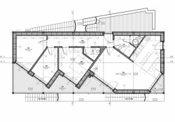 Dům nad vodopádem, půdorys, ARCHOO s.r.o.