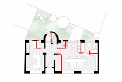 Dům s kancelářemi a byty, plán, studio AEIOU, zdroj : studio AEIOU