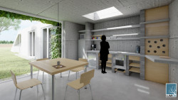 Rodinný dům DRN – vítězný projekt středoškolské soutěže King of Daylight 2020 od studenta SPŠ stavební Opava Ondřeje Bradávky.