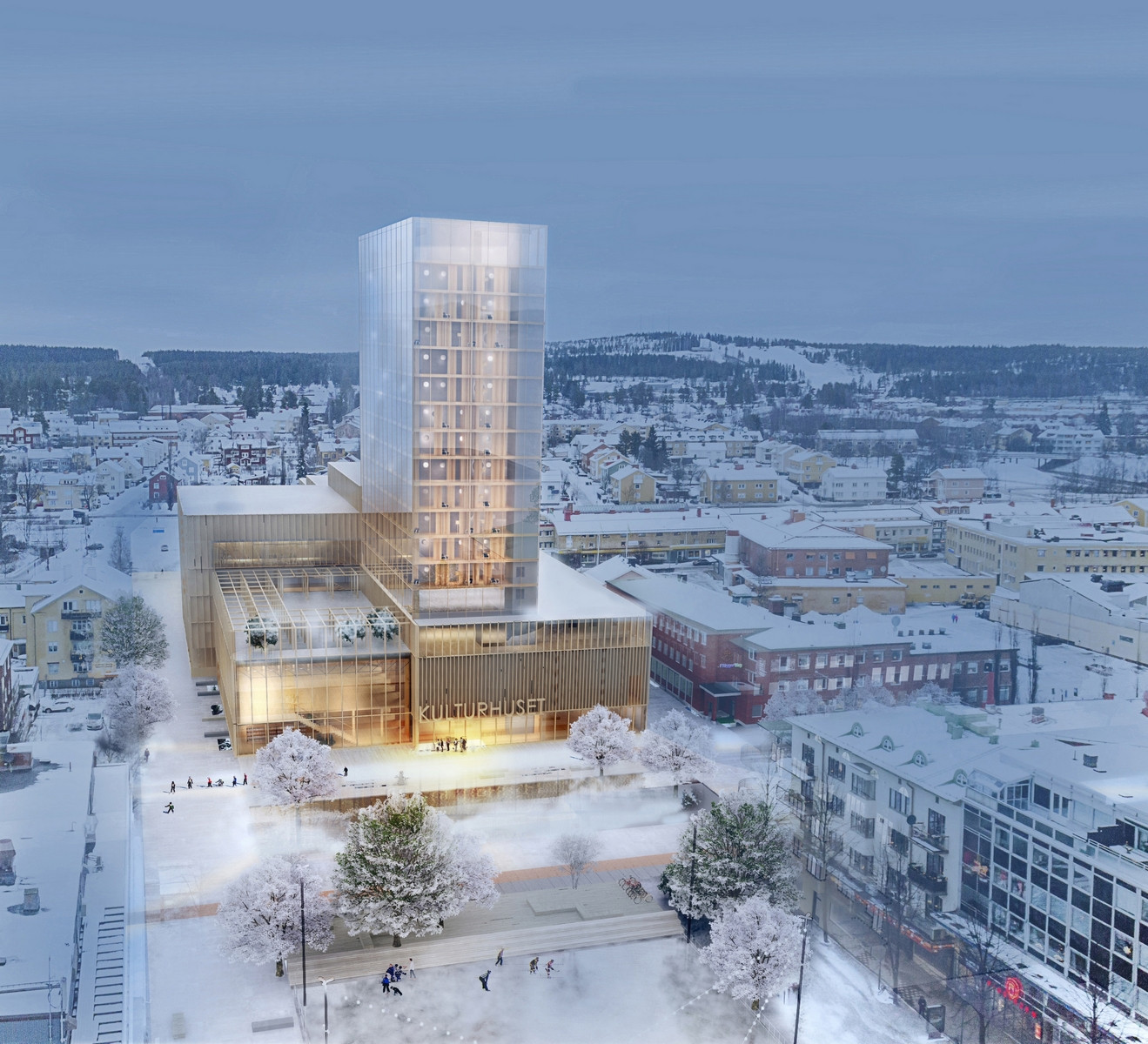 Kulturní centrum ve švédském městě Skellefteå od White Arkitekter