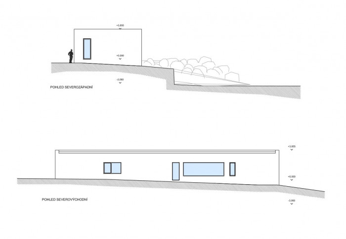 RD Frame House, pohledy, Fandament Architects s.r.o.