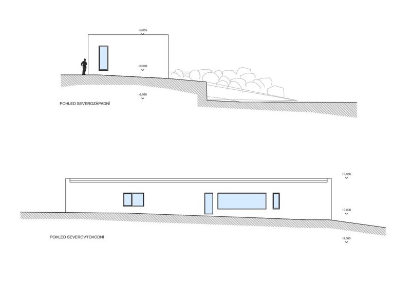 RD Frame House, pohledy, Fandament Architects s.r.o.