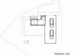 ROSA architekt, RD Červený kopec II, půdorys 2. NP - foto