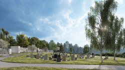 V Černošicích u Prahy vznikne nový městský hřbitov od studia MS architekti