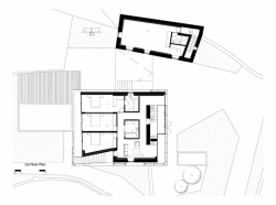 Branco Cavaleiro Arquitectos, House Areosa, půdorys 1. NP – foto