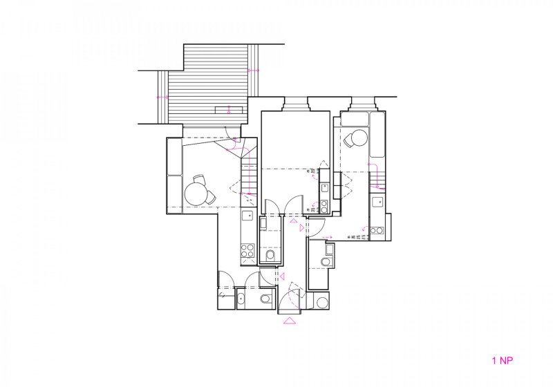 RK 29, BY architects/ MgA. Markéta Zdebská, Ing. arch. Marek Žáček, půdorys 1NP