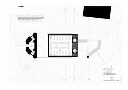 Jiří Lukáš, Centrum Jablonného v Podještědí, kostel/knihovna, půdorys 3. NP – foto