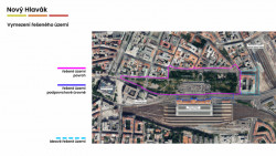 Revitalizace Hlavního nádraží a Vrchlického sadů v Praze začne přibližně do tří let