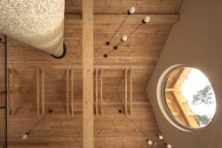 Detail krovu (Chata Spiegelbaude, A1 architects)