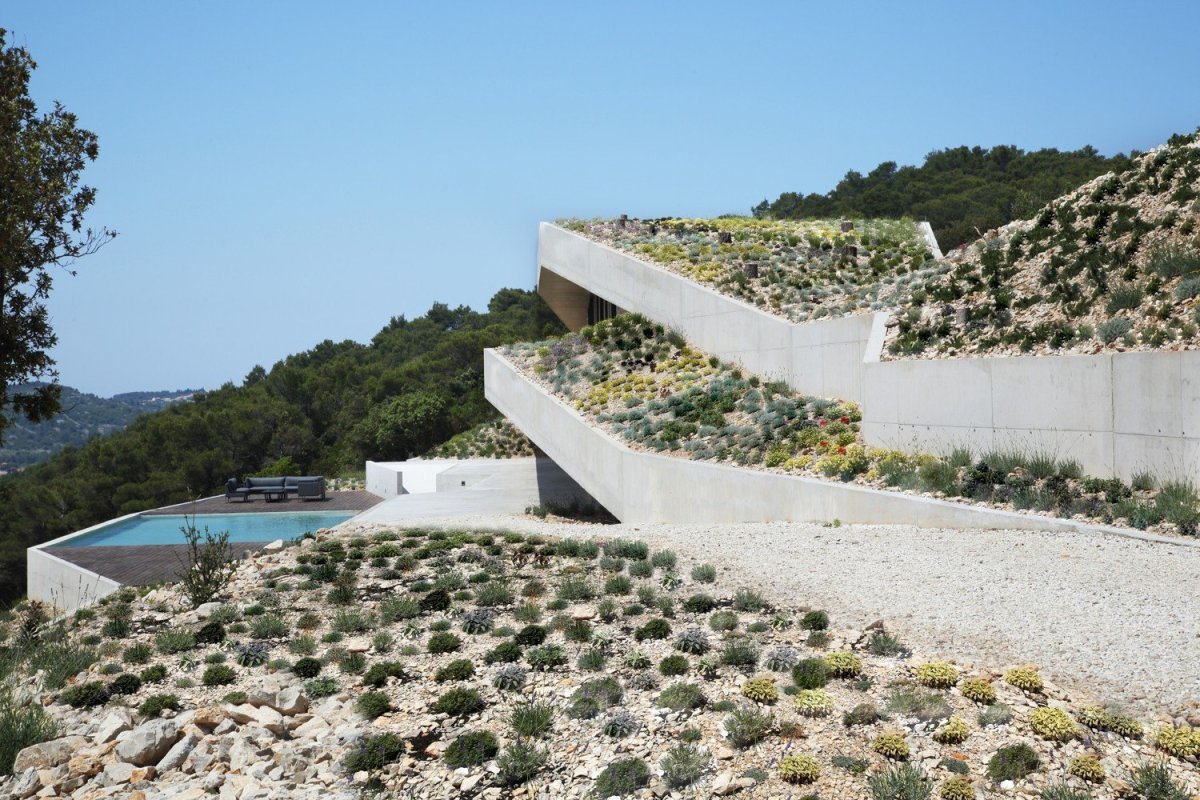 Víkendová vila Issa Megaron na chorvatském ostrově Vis, architekt Davor Matekovic
