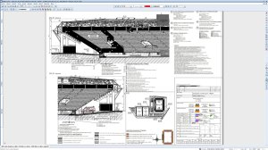 Košická fotbalová aréna, ADIF s.r.o., HESCON s.r.o. - práce s 3D modelem v programu Allplan