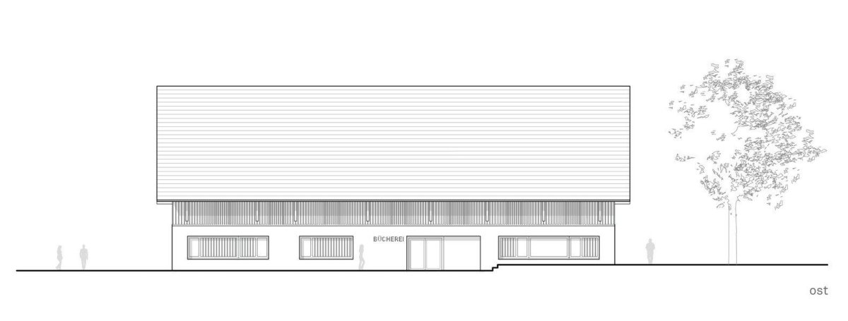 Knihovna v Kressbronnu, Steimle Architekten, pohled