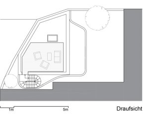 Rodinný dům o jednom pokoji v centru Vídně, smartvoll architekten, pohled shora